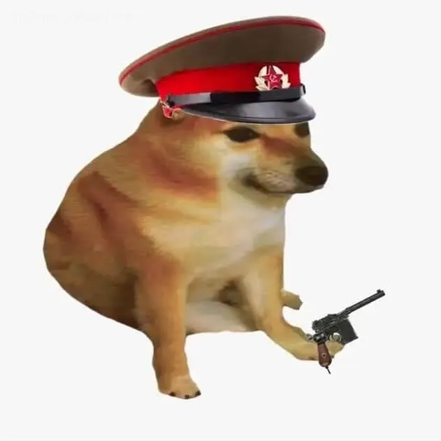 Avatar Shiba cầm súng đồ chơi, nhìn vừa ngầu vừa cute.