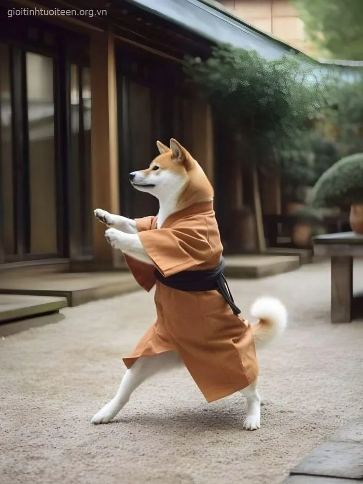 Meme Shiba nằm lăn ra sàn, biểu cảm cực cute.