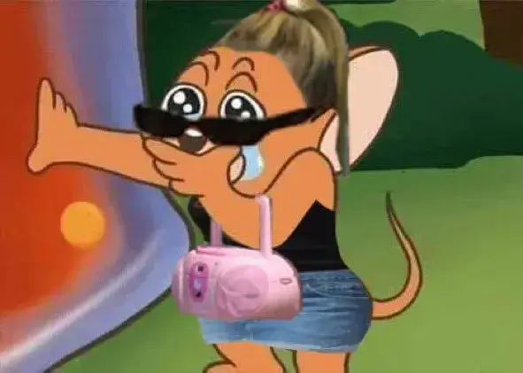 Chuột Jerry ôm mặt khóc, che giấu nỗi buồn sâu kín.