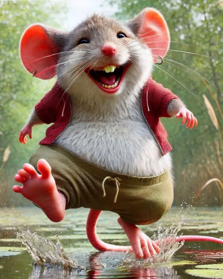 Meme con chuột cười hớn hở cực bá đạo Meme con chuột cười hớn hở cực bá đạo