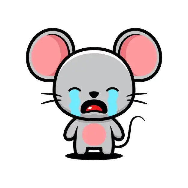 Ảnh chuột rơi nước mắt, khuôn mặt tội nghiệp nhỏ bé.