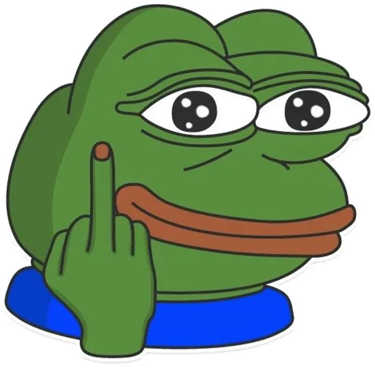 Ảnh ếch xanh lạnh lùng giờ ngón tay thối