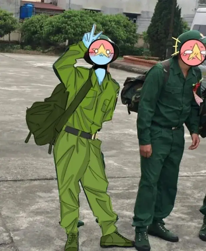 Hình chế công an đáng yêu cực kỳ cưng xỉu