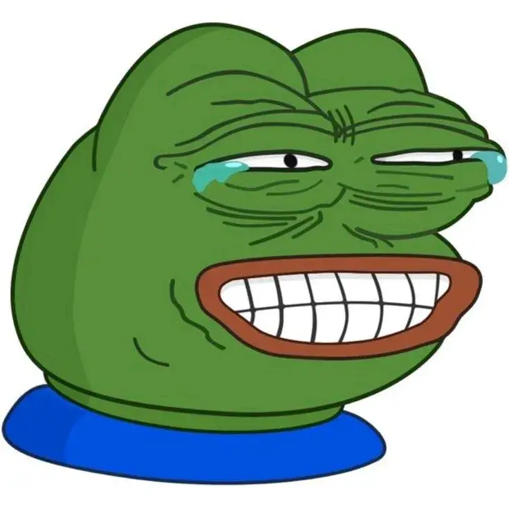 Hình ảnh ếch xanh khóc hài hước nhưng không kém phần buồn.