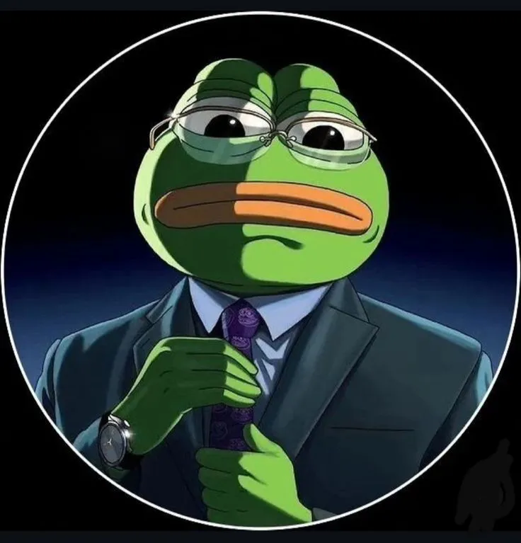 Avatar ếch xanh phong cách doanh nhân