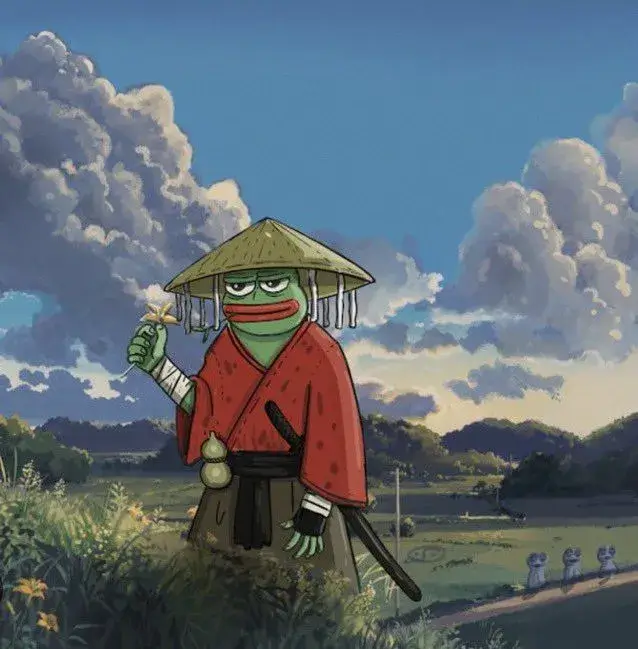 Ảnh chú ếch phong cách kiếm khách lãng tử