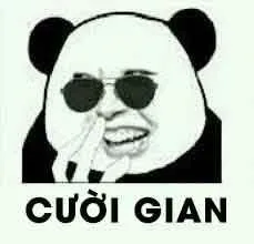 Gấu trúc cười tủm tỉm đang mưu mô chuyện xấu xa