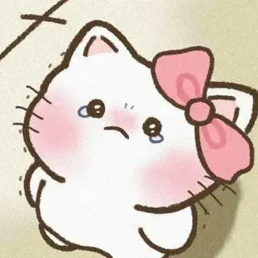 Biểu cảm dễ thương khi Hello Kitty rơi nước mắt buồn bã.