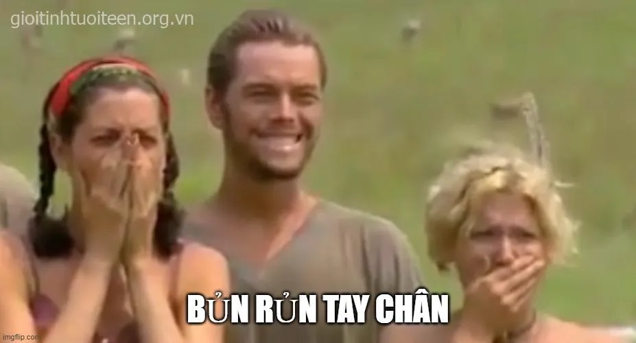 Biểu cảm lo sợ cực hài dí dỏm