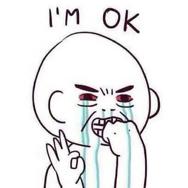 Meme khóc nhưng vẫn tỏ ra mình ổn