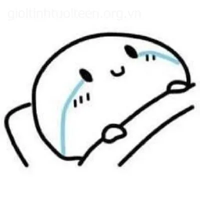 Meme khóc nhưng ngoài mặt phải cười xã giao.