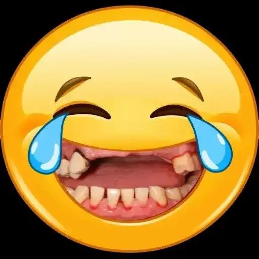 Icon mặt khóc nhưng cười: hài mà đau, cười mà khóc