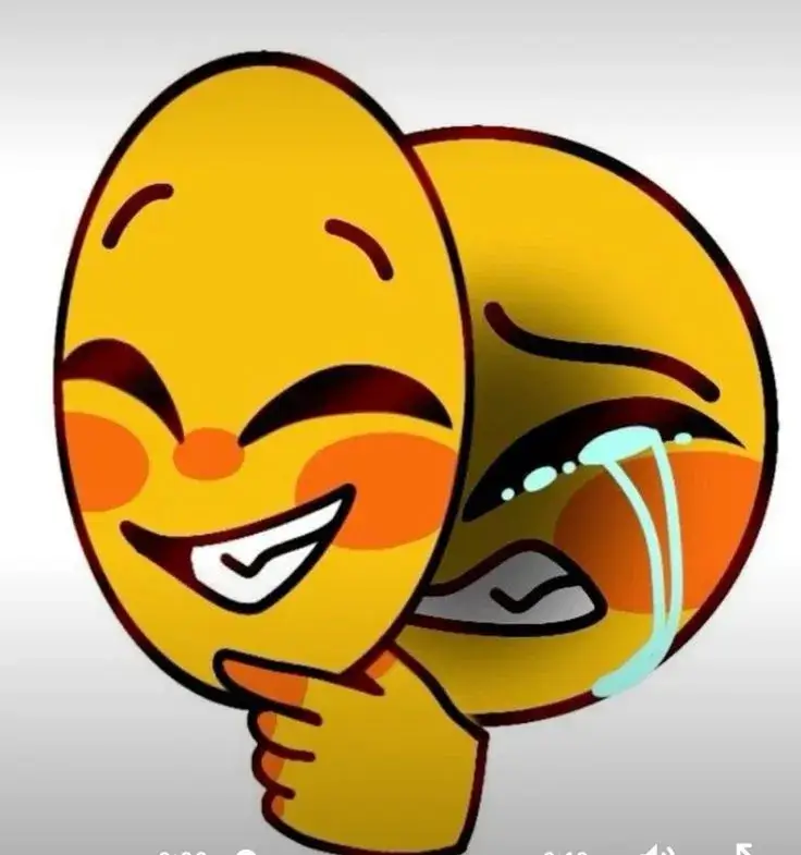 Icon mặt khóc nhưng cười – chiếc mặt nạ cảm xúc hoàn hảo