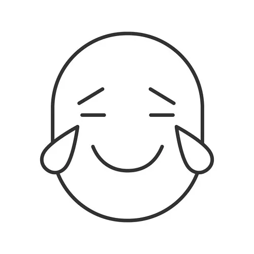 Icon mặt cười giả vờ ổn dù lòng tan nát.