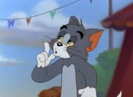 Hình mèo Tom gà gật uể oải cực cưng