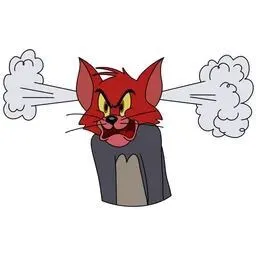 Meme mèo Tom tức giận hung hãn khó kiềm chế
