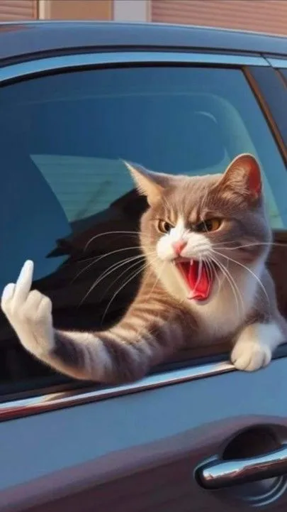 Hình ảnh mèo bực mình, đôi mắt cau có thật buồn cười