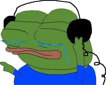 Ảnh ếch xanh khóc troll hài hước cực kỳ bựa.