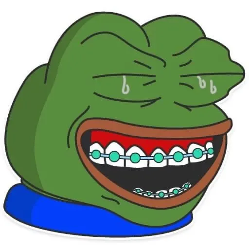 Hình ếch xanh cười khiến cư dân mạng thích thú.