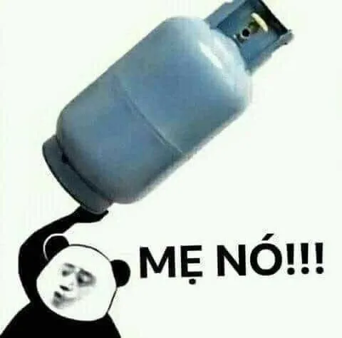 Gấu trúc Weibo cầm bình ga muốn đánh nhau